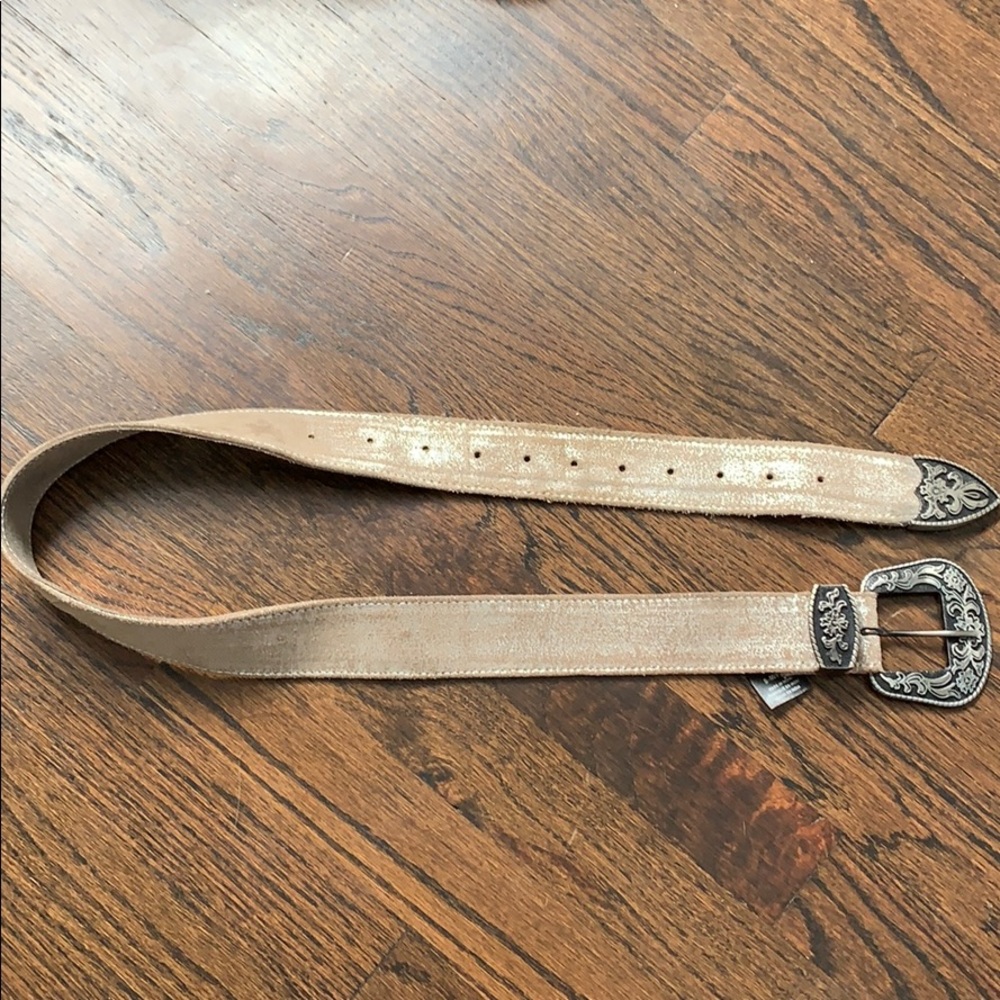 Free people metallic rock western belt